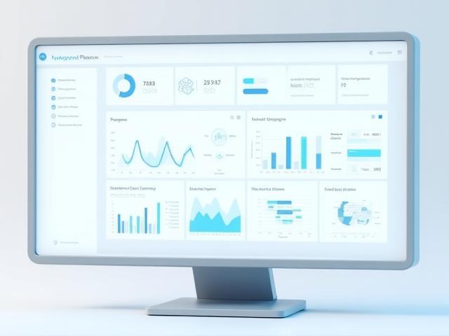 Mockup of the SynergyAI Optimization Platform dashboard displaying analytical charts and data